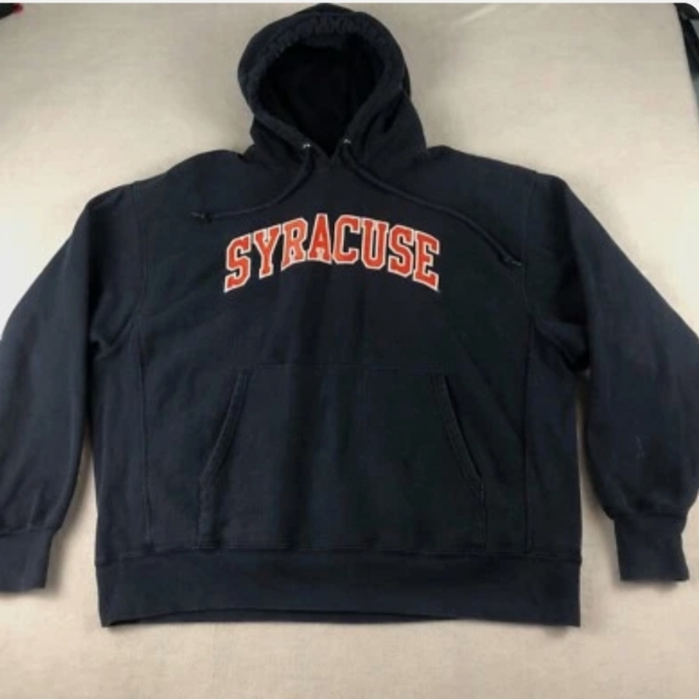 VTG Syracuse Champion Reverse Weave Hoodie Mens XL